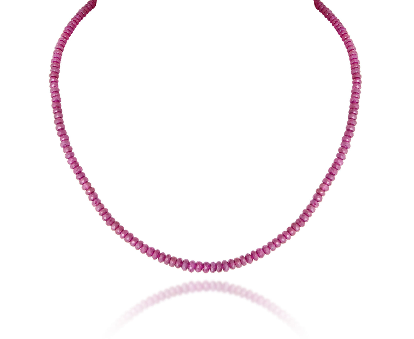 A STRAND OF INDIAN RUBY