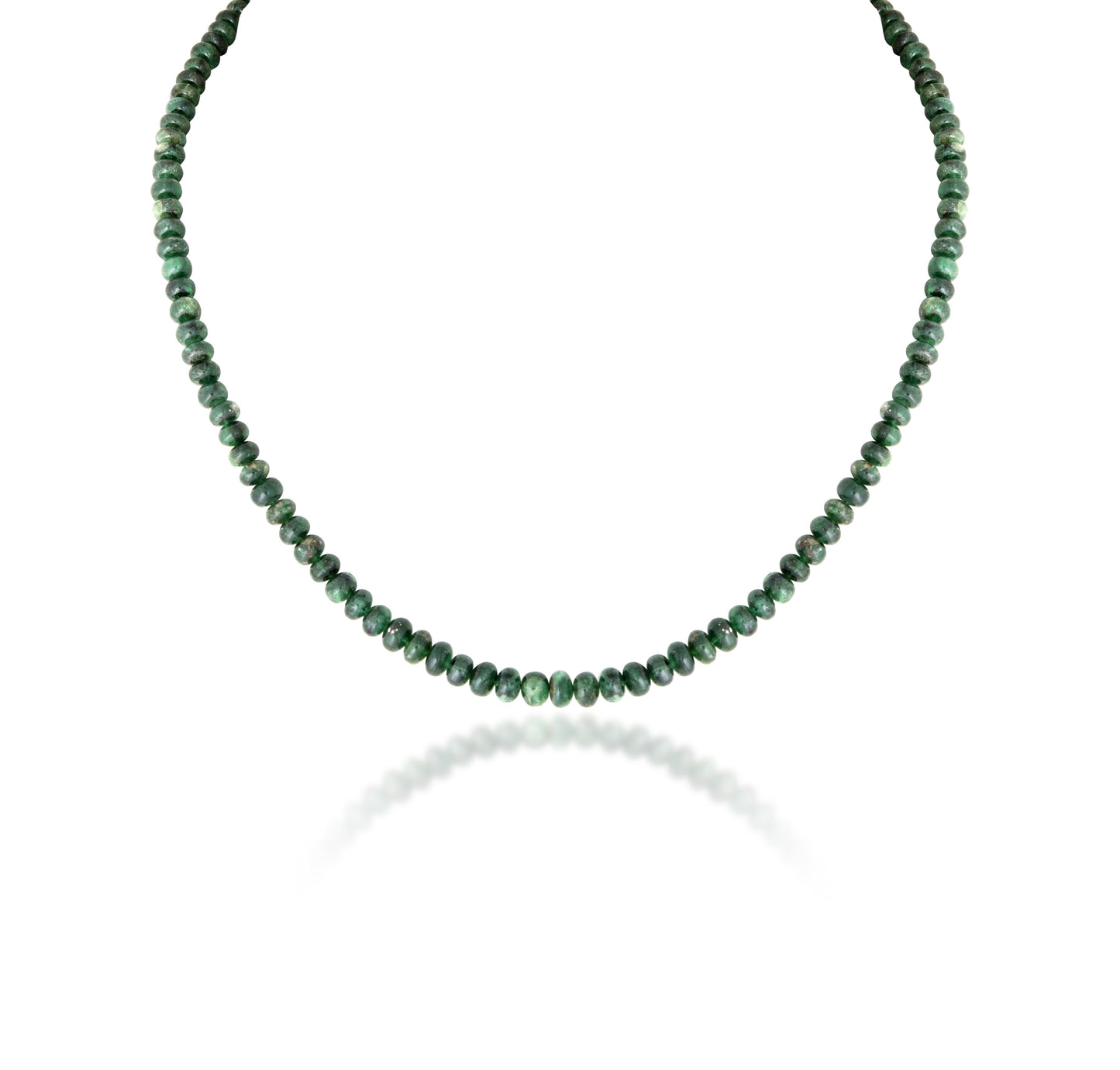 A STRAND OF ZAMBIAN EMERALD
