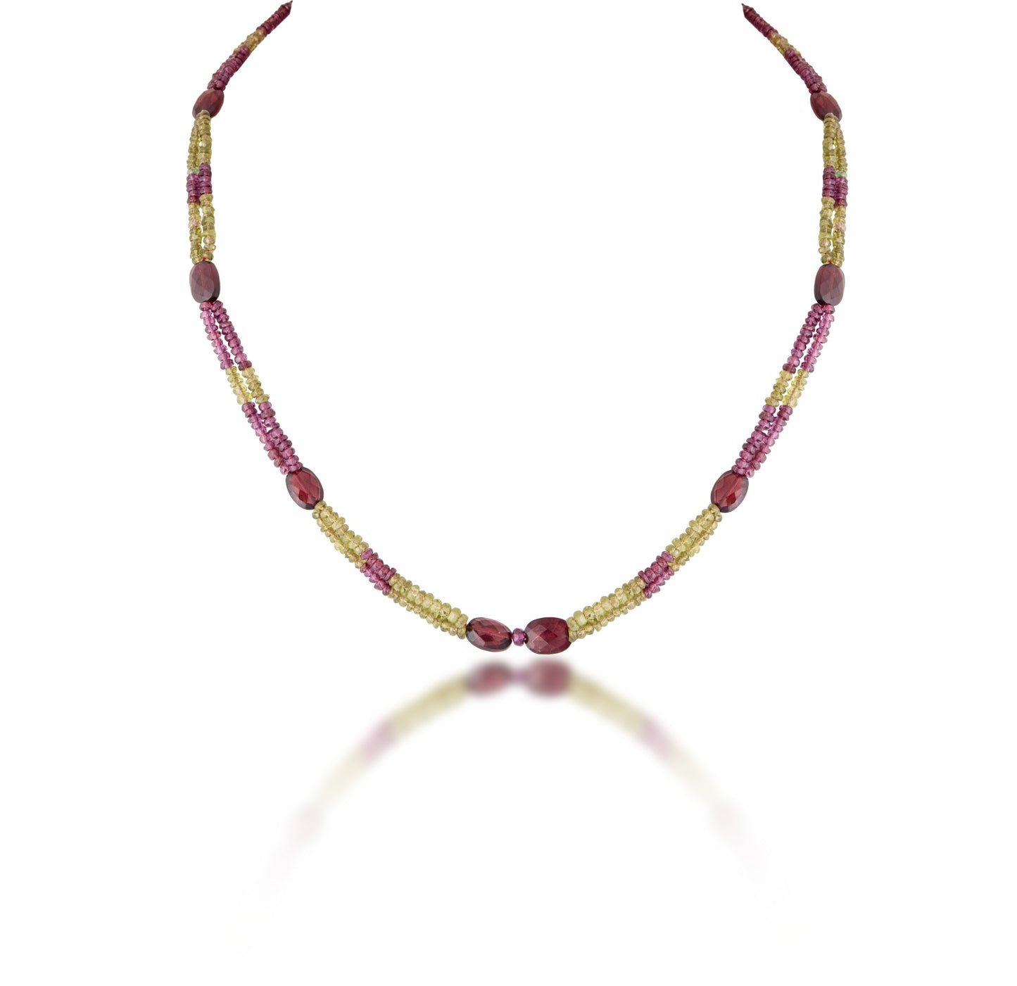 2 LINE STRAND OF MULTI SAPPHIRE