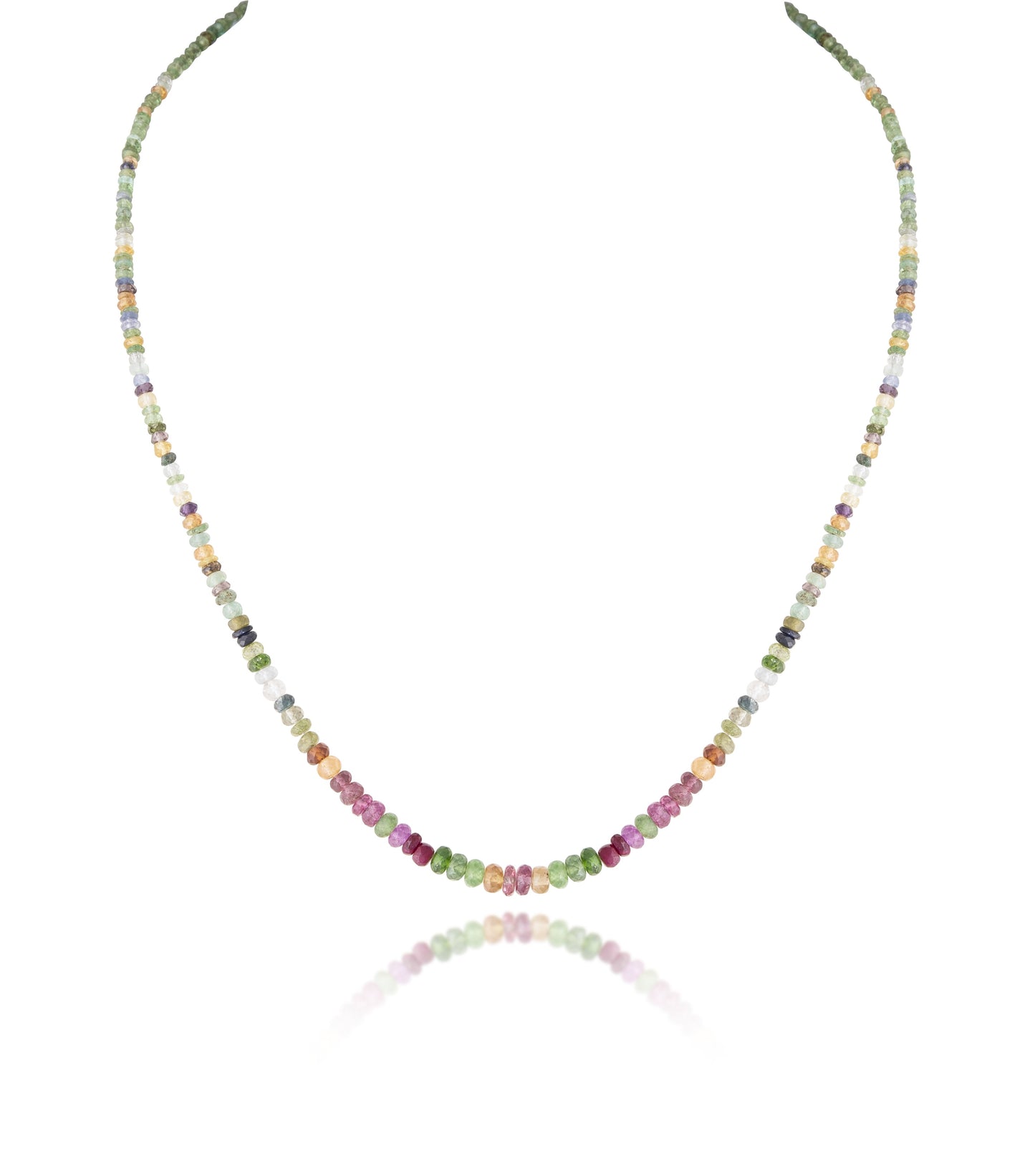 A STRAND OF MIX GEMSTONE