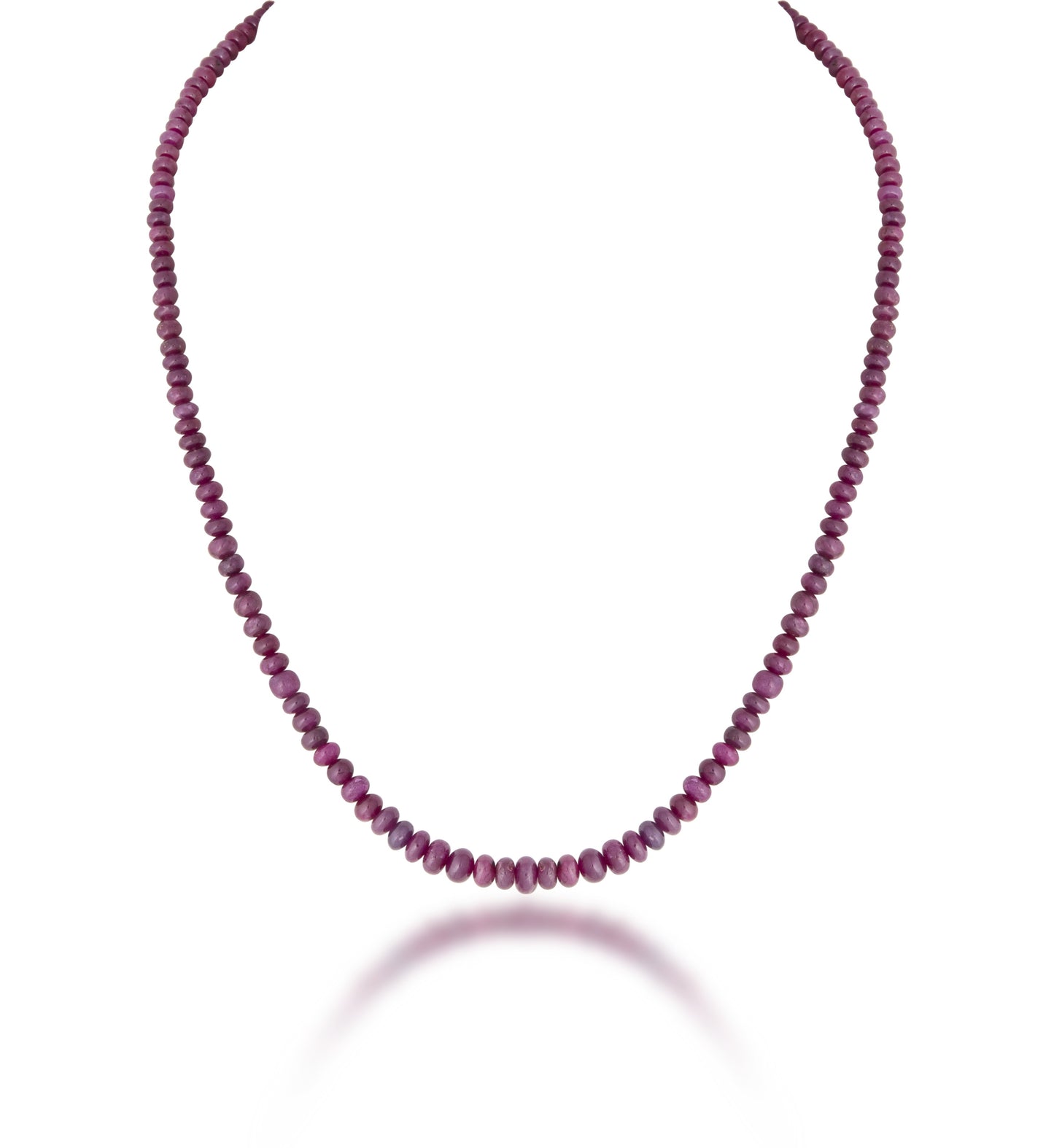 A STRAND OF BURMA RUBY