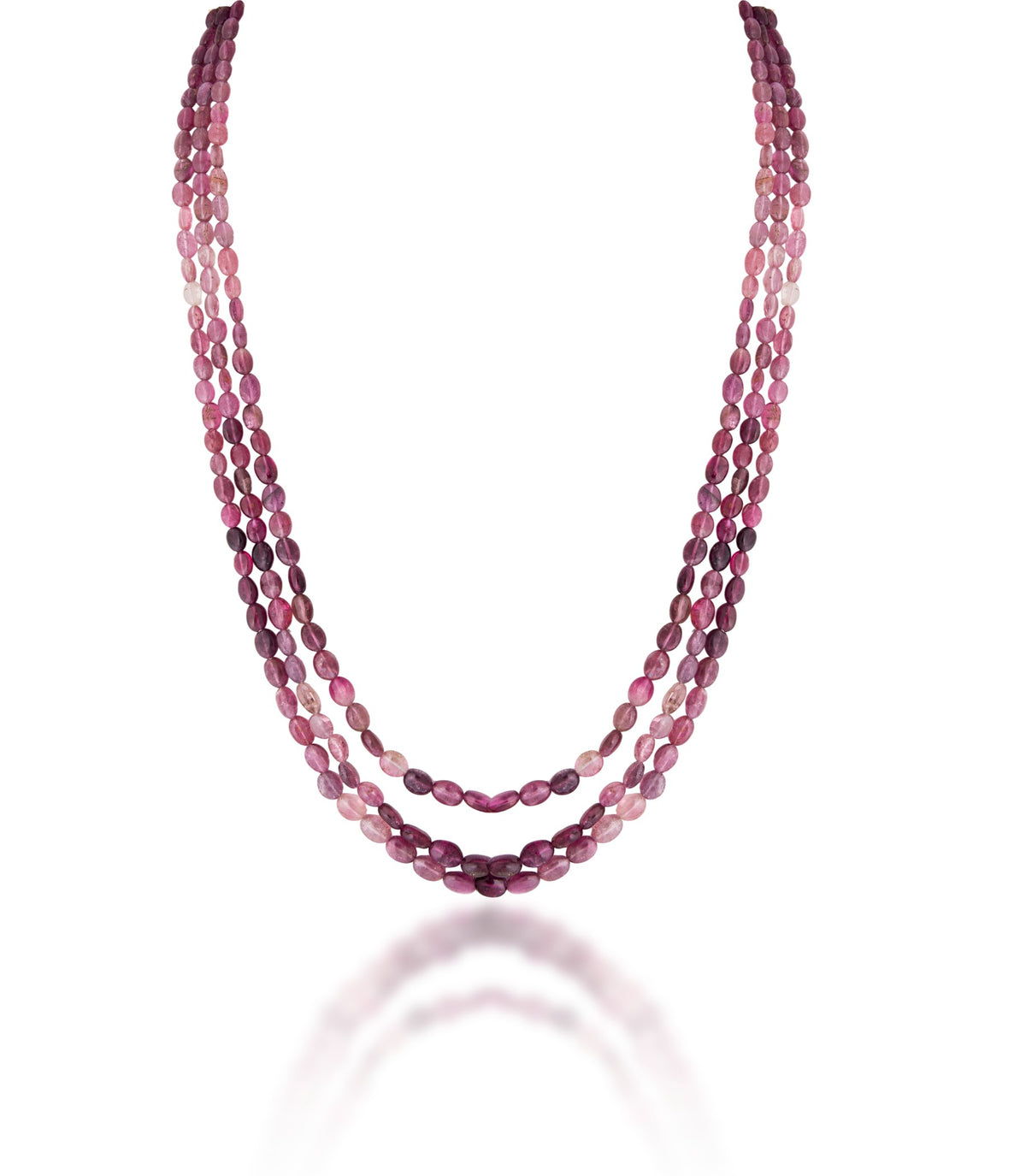 3 LINES STRAND OF RUBY