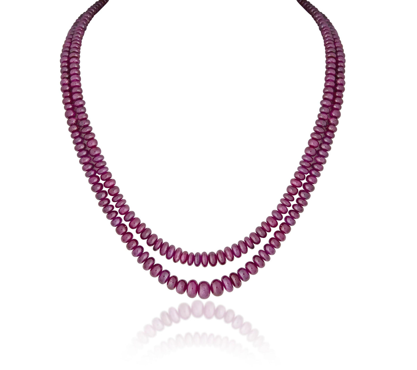 2 LINES AFRICAN RUBY STRAND