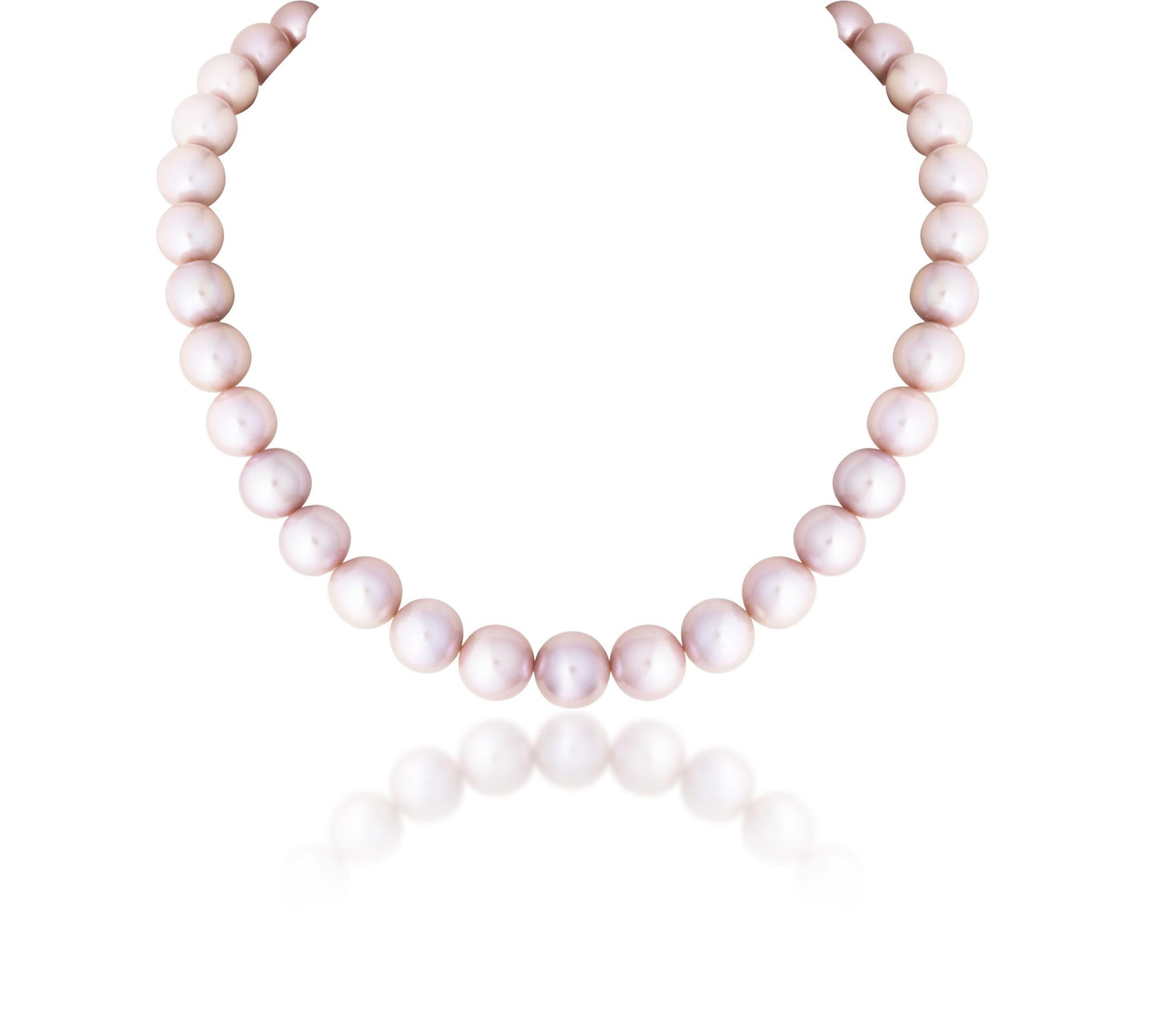 A SOUTH SEA PINK ROSE PEARL STRAND
