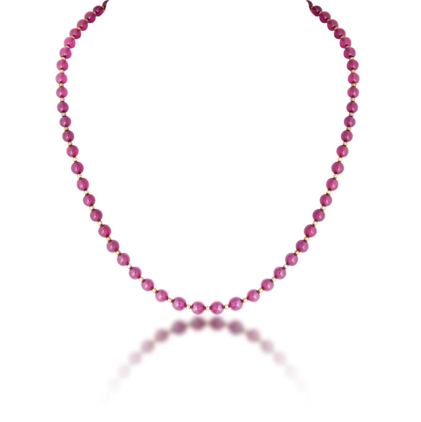 A STRAND OF BURMA RUBY