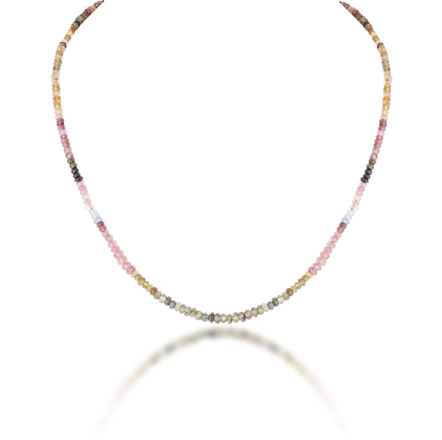 A STRAND OF MULTI SAPPHIRE
