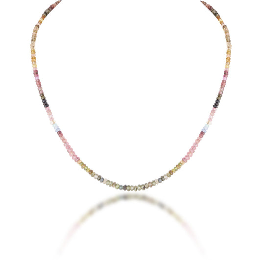 A STRAND OF MULTI SAPPHIRE