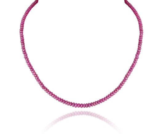 A STRAND OF INDIAN RUBY