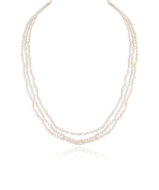 THREE LINE CULTURED PEARL