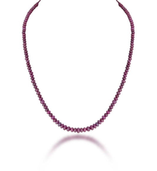 A STRAND OF BURMA RUBY