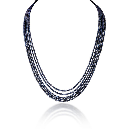 5 LINE BLUE SAPPHIRE STRAND