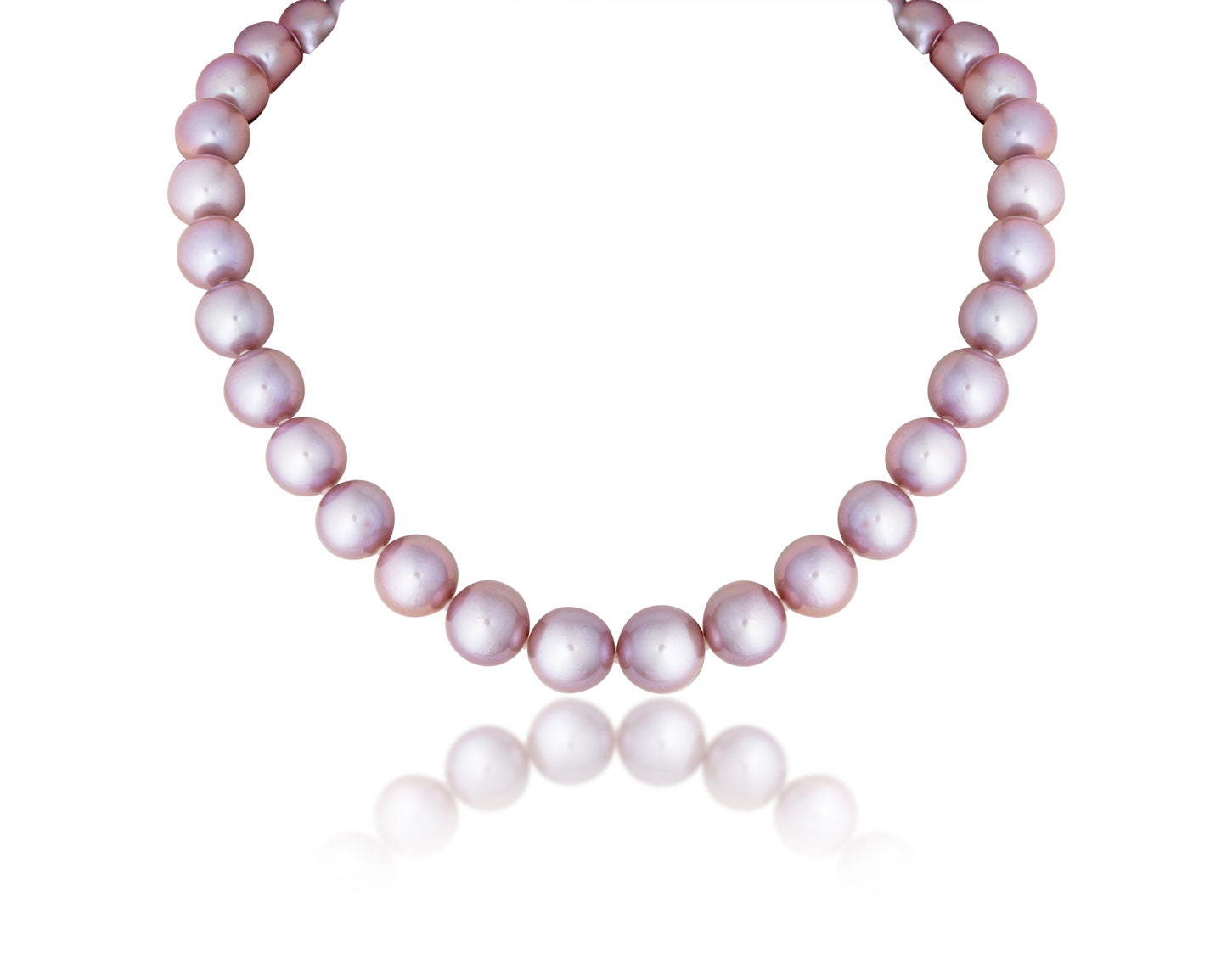 SINGLE LINE STRAND OF DEEP PINK SOUTH SEA