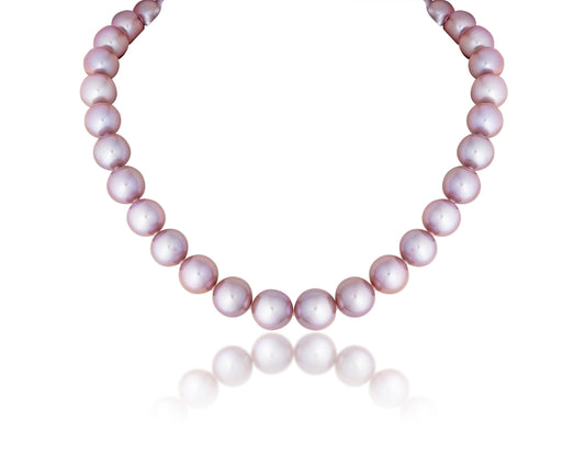 SINGLE LINE STRAND OF DEEP PINK SOUTH SEA