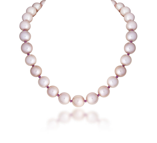 JAPNESE PEARL WITH BURMA RUBY