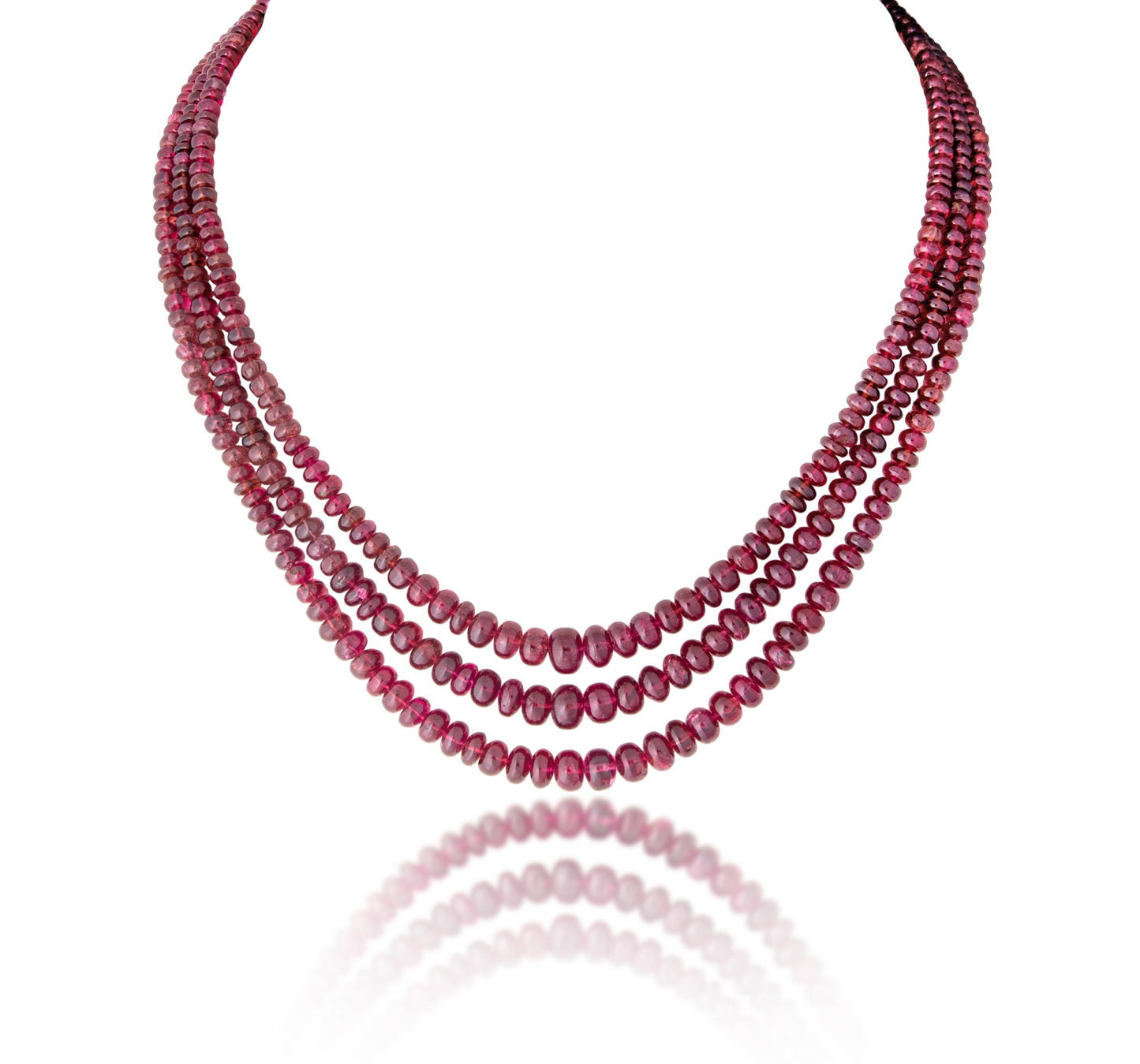 3 LINE AFRICAN RUBY STRAND