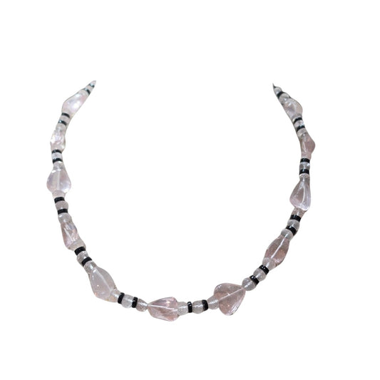 MORGANITE BLACK ONYX SINGLE STRAND