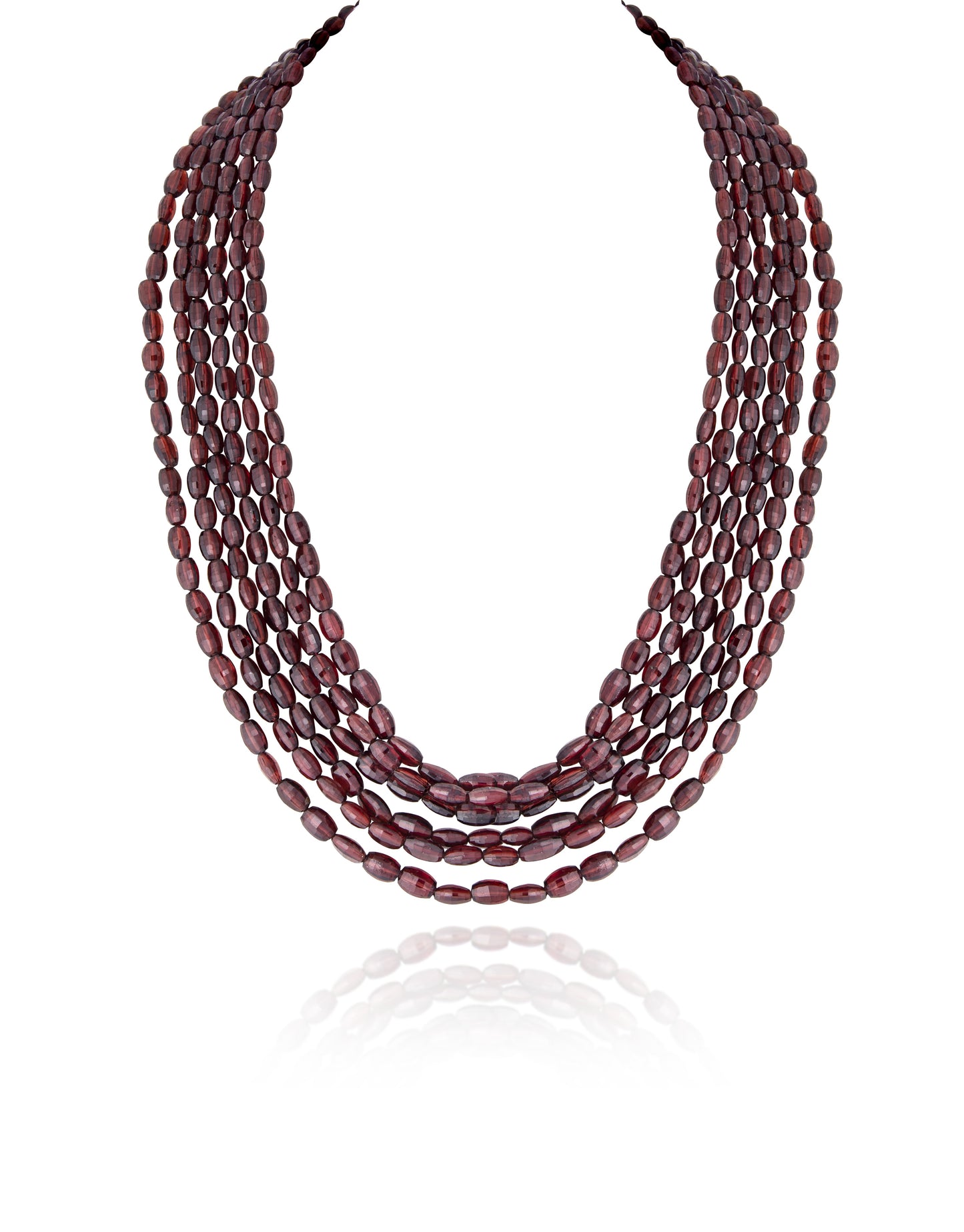 6 LINES RODOLITE STRAND