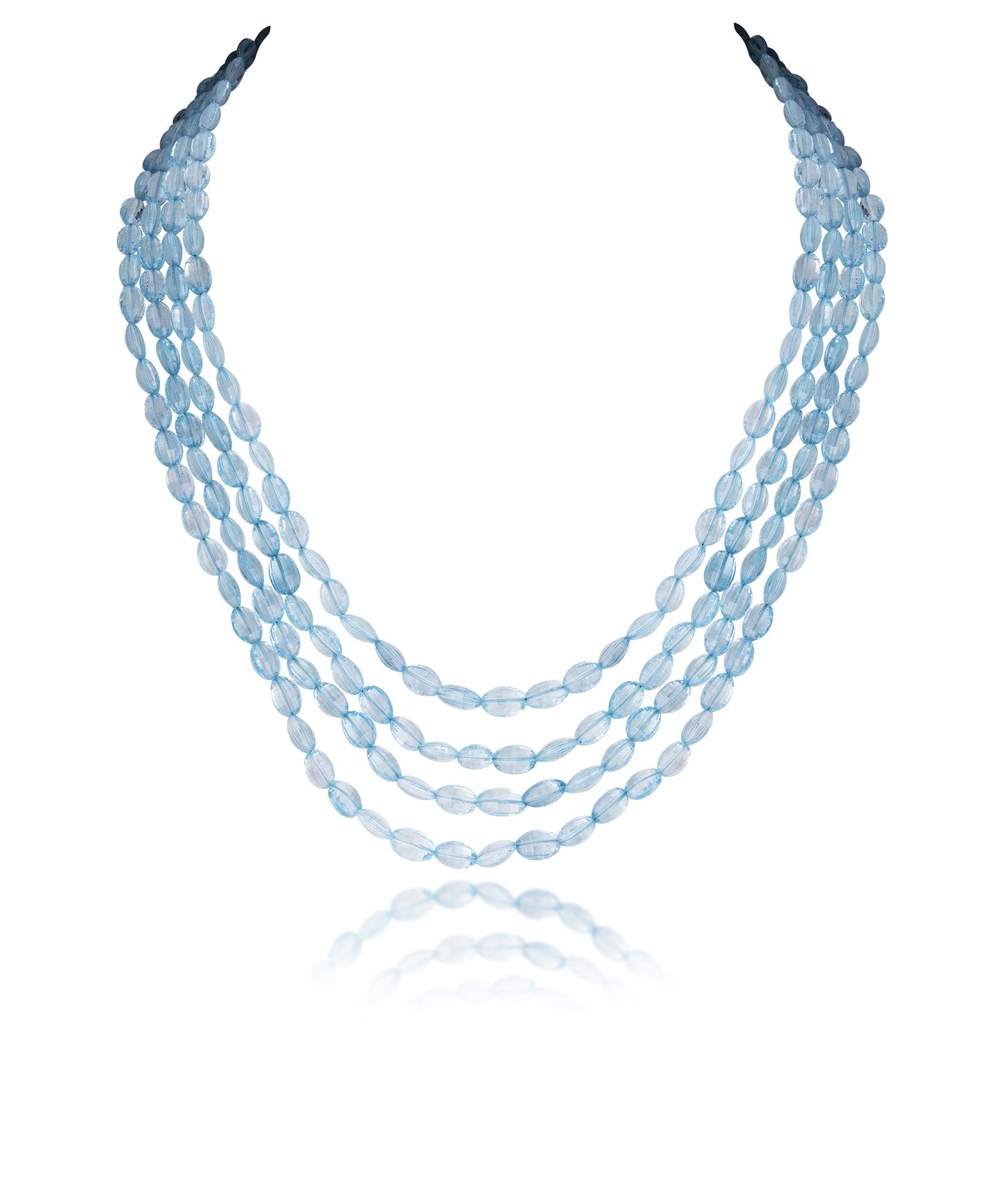4 LINES BLUE TOPAZ STRAND