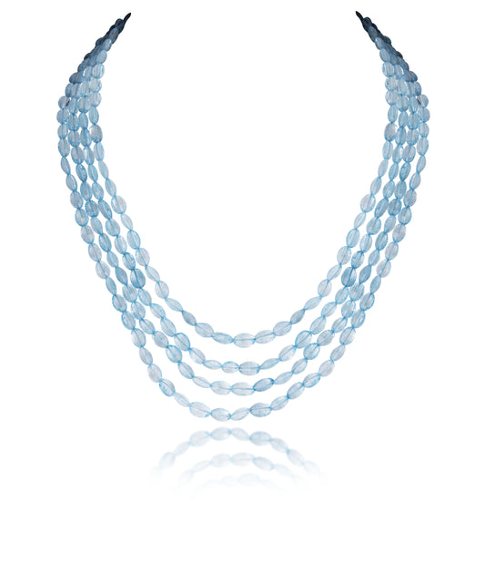 4 LINES BLUE TOPAZ STRAND