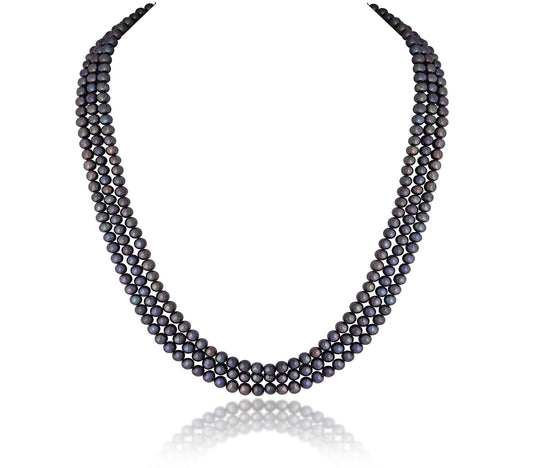 3 LINE SHELL PEARL STRAND