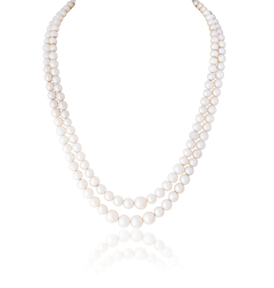 2 LINES OF CULTURED PEARLS STRAND