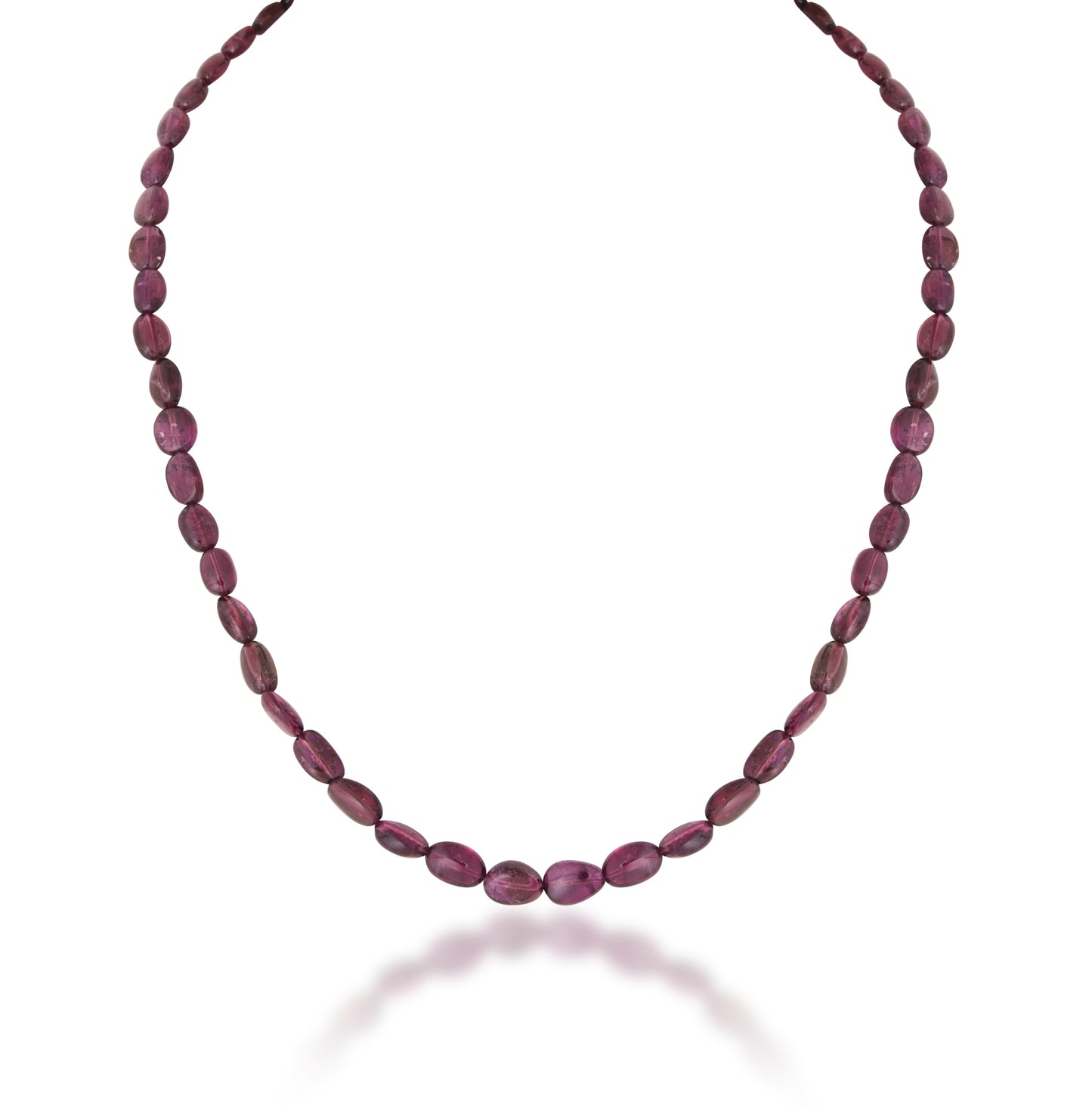 A STRAND OF INDIAN RUBY