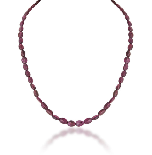 A STRAND OF INDIAN RUBY