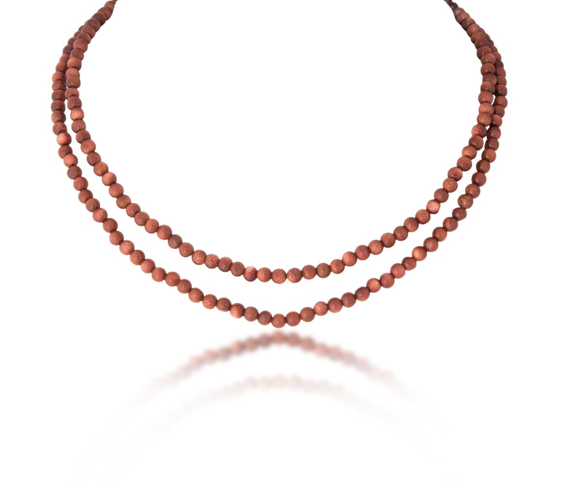 2 LINES STRAND OF SUN STONE
