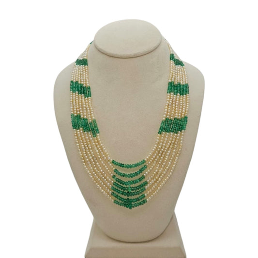 7 LINES PANJSHIR EMERALD STRAND CUSTOM CUT WITH BASRA