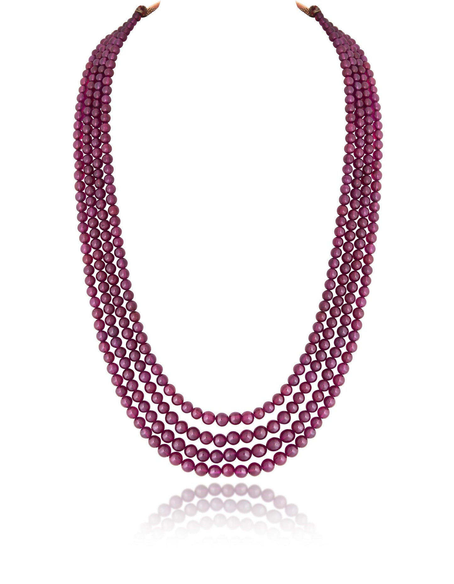 4 LINES AFRICAN RUBY STRAND