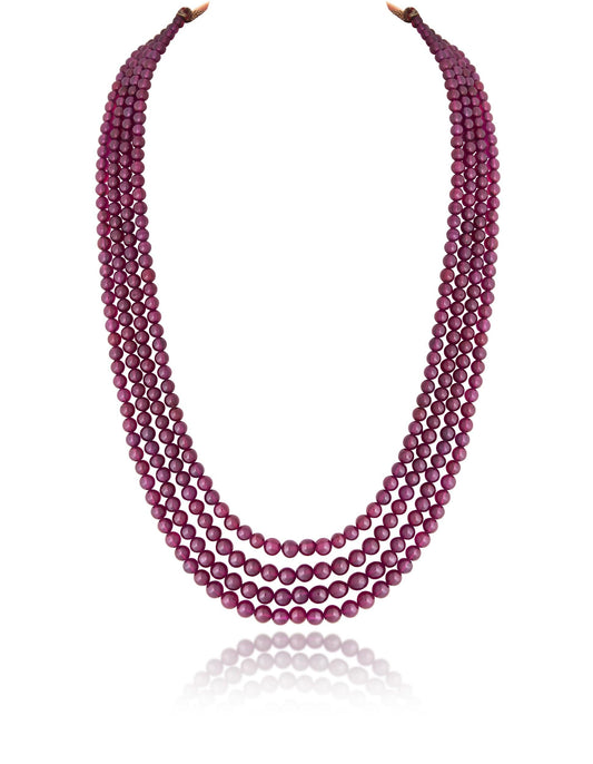4 LINES AFRICAN RUBY STRAND