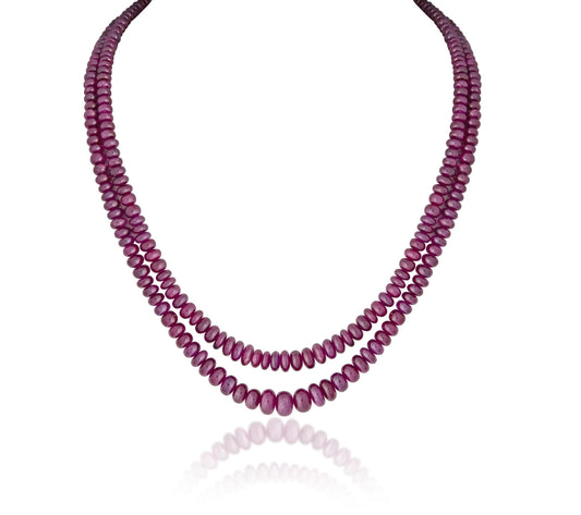 2 LINES AFRICAN RUBY STRAND