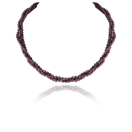 3 LINES RODOLITE STRAND