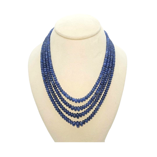 4 LINE STARND OF BLUE SAPPHIRE